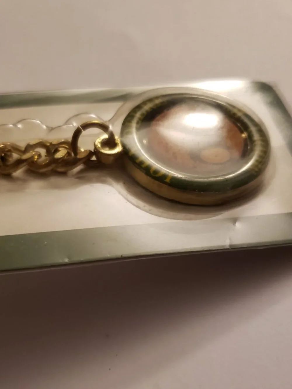 John Deere Tractor Model B Collectible Keychain Metal Key Chain Key Ring JD NWT